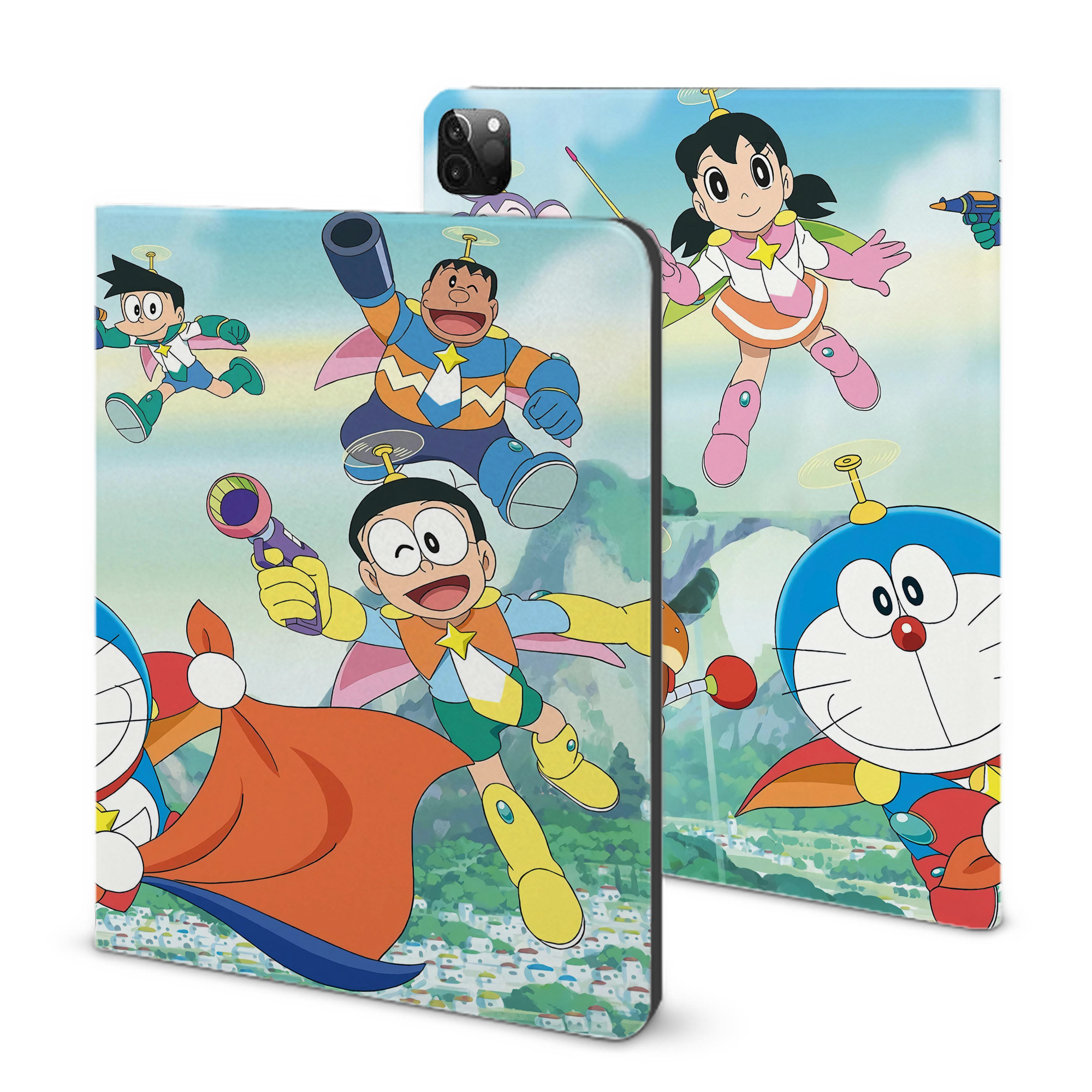（画像用） ドラえもん Doraemon IPadケース ペンホルダー付き ブックスタイルデザイン